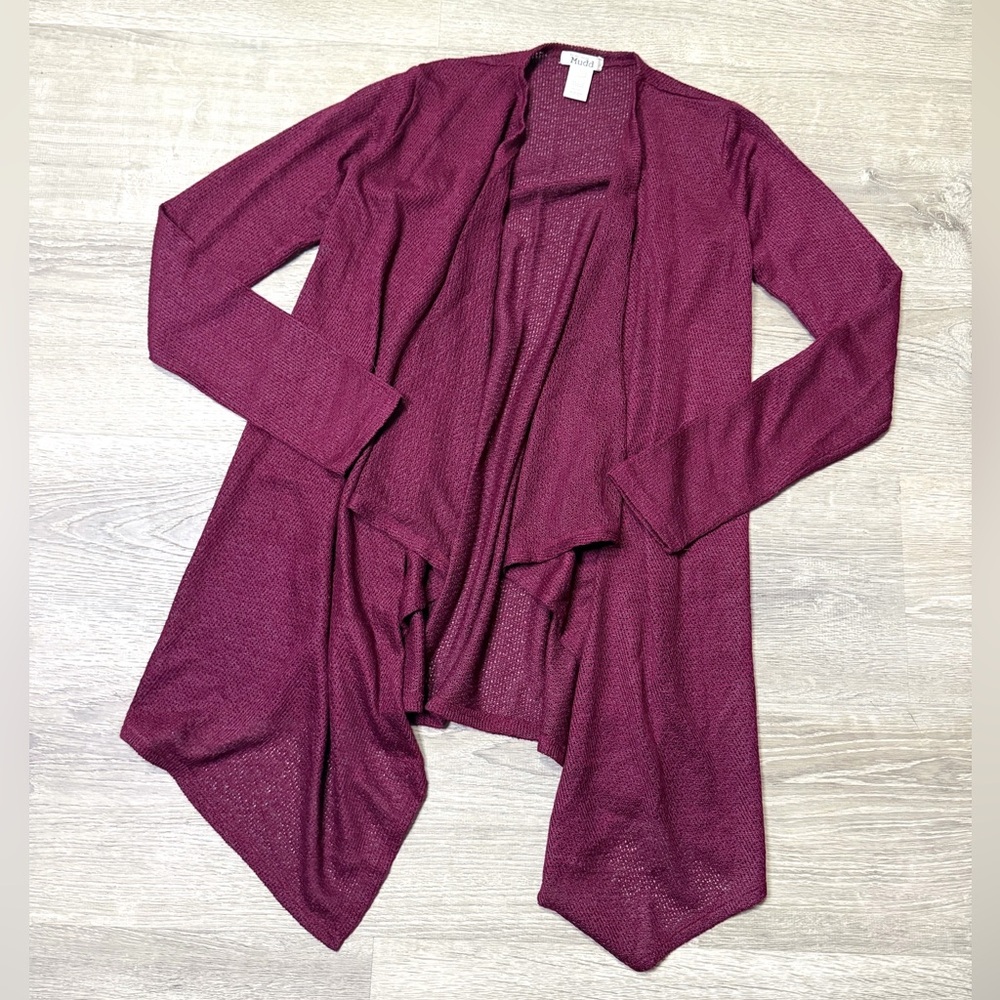 •MUDD• BURGUNDY CARDIGAN